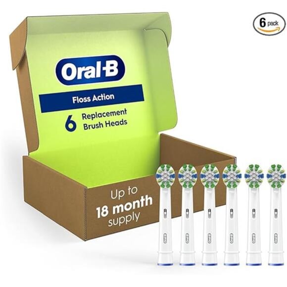 Oral-B Floss Action Replacement Brush Heads for an Oral-B Electric Toothbrush, - Picture 8 of 8